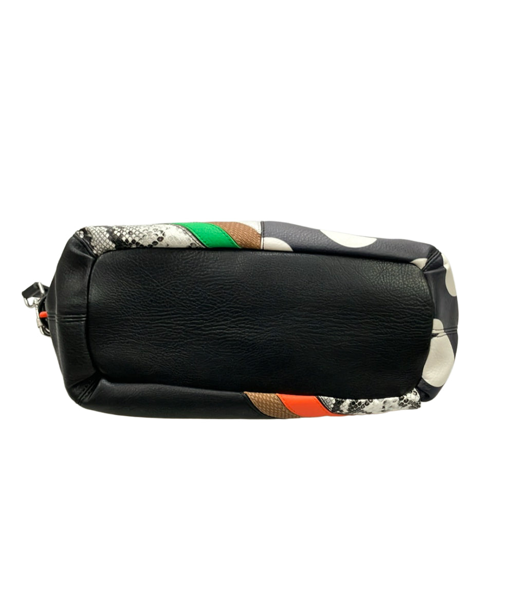 美品 Desigual ハンドバッグ ショルダーバッグ 3WAY 肩掛け 斜め掛け レディース デジグアル