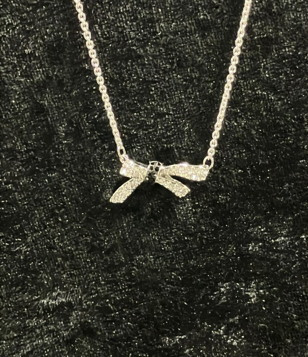 美品 スワロフスキー ネックレス リボンモチーフ 5412679 レディース SWAROVSKI