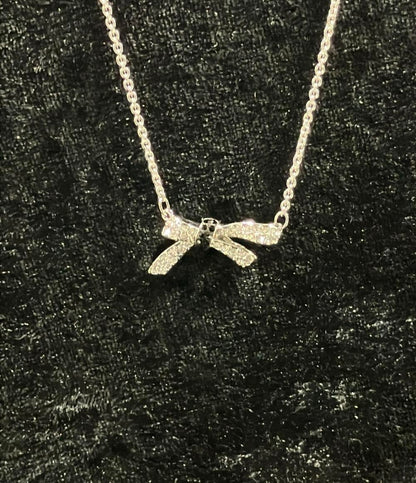 美品 スワロフスキー ネックレス リボンモチーフ 5412679 レディース SWAROVSKI