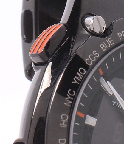 SEIKO 腕時計 スポーチュラ クオーツ ブラック H023-00E0 メンズ セイコー