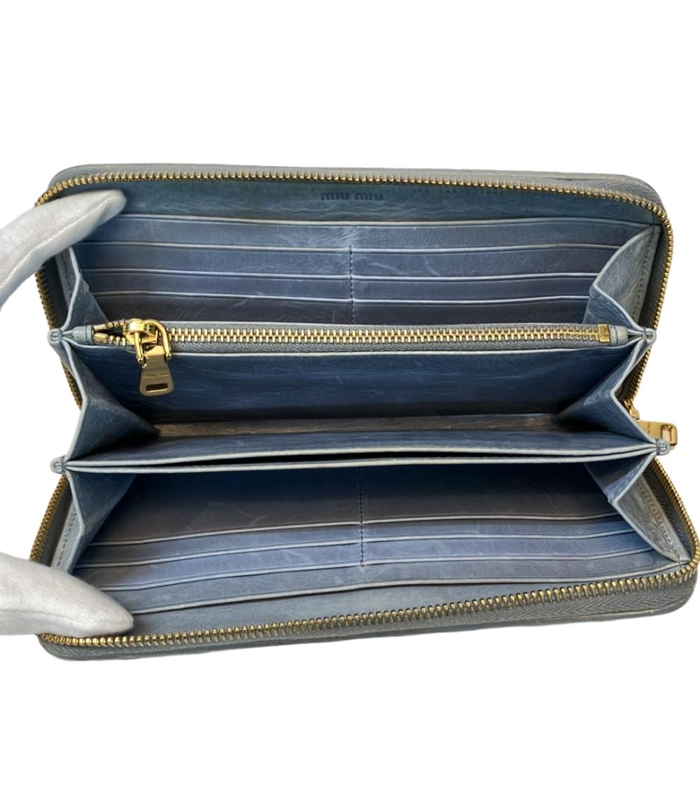 ミュウミュウ ラウンドファスナー長財布 レディース MIUMIU