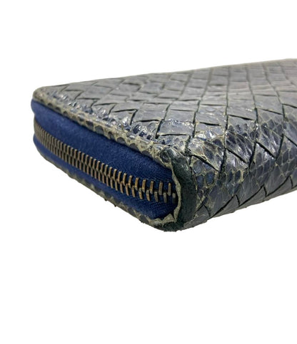 BOTTEGA VENETA ラウンドファスナー長財布 イントレチャート レディース ボッテガ・ヴェネタ
