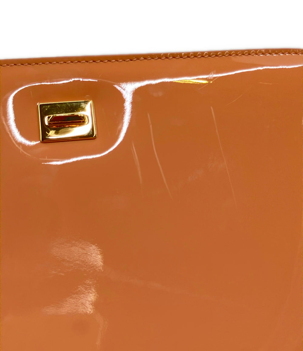 美品 Salvatore Ferragamo ショルダーバッグ 斜め掛け チェーン ヴァラ リボン AU21 G878 レディース サルヴァトーレフェラガモ