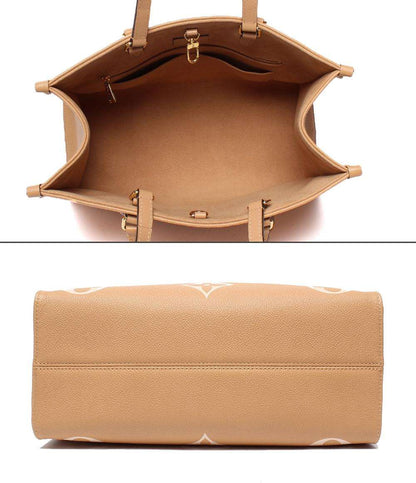 美品 ルイ・ヴィトン 2way ハンドバッグ ショルダーバッグ 肩掛け トートバッグ オンザゴー MM モノグラムアンプラント M45982 レディース