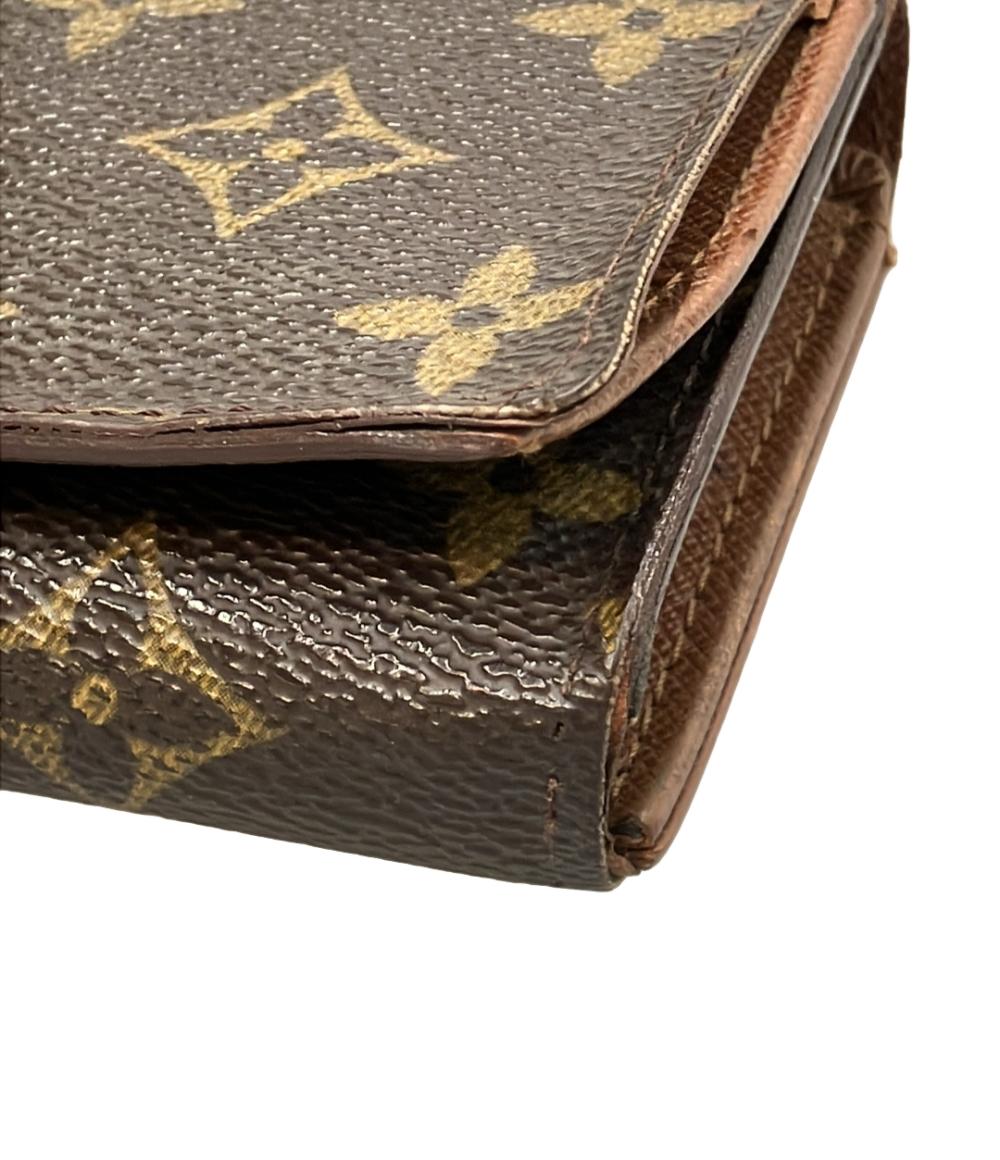 訳あり LOUIS VUITTON 二つ折り財布 ポルトモネ ビエ トレゾール モノグラム M61730 レディース メンズ ルイ・ヴィトン