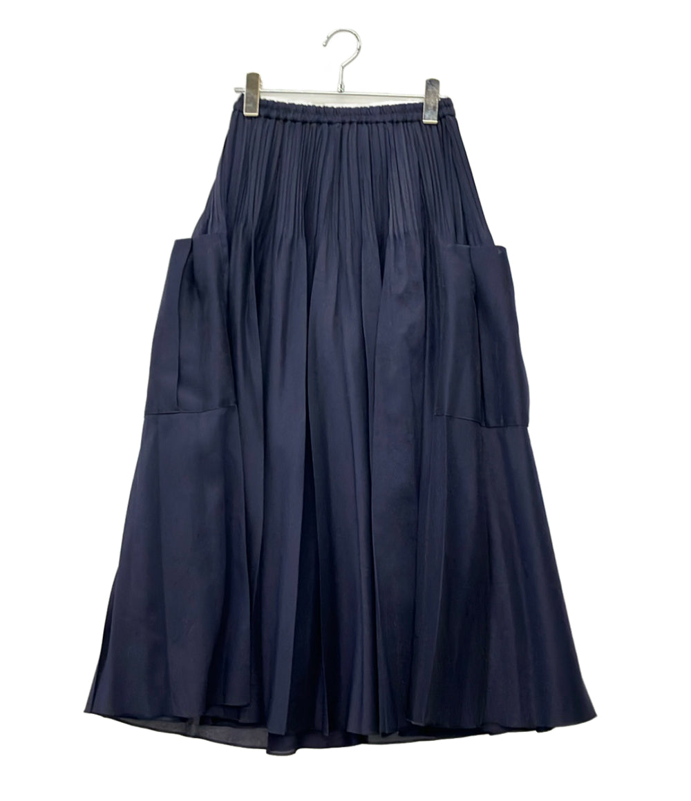 美品 UNITED ARROWS フレアスカート プリーツ パッチポケット 1524-199-5191 レディース ユナイテッドアローズ
