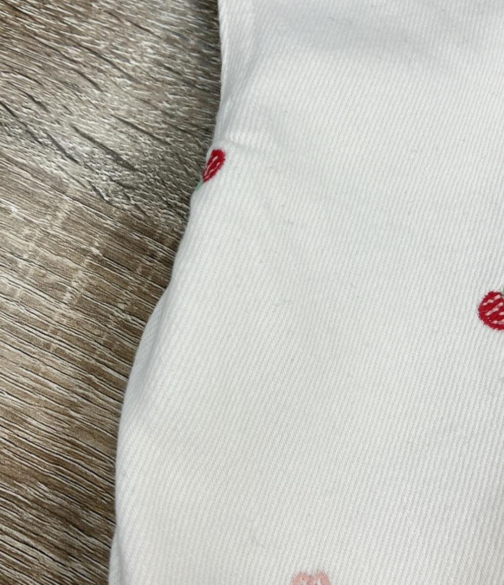 Christian Dior baby Dior オーバーオール イチゴ Jardin de Fraises エンブロイダリー コットンデニム 5WBM32OVEB_Y37B ベビー SIZE 36 (95)