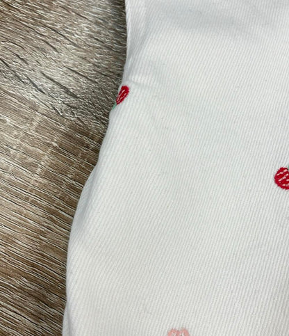 Christian Dior baby Dior オーバーオール イチゴ Jardin de Fraises エンブロイダリー コットンデニム 5WBM32OVEB_Y37B ベビー SIZE 36 (95)