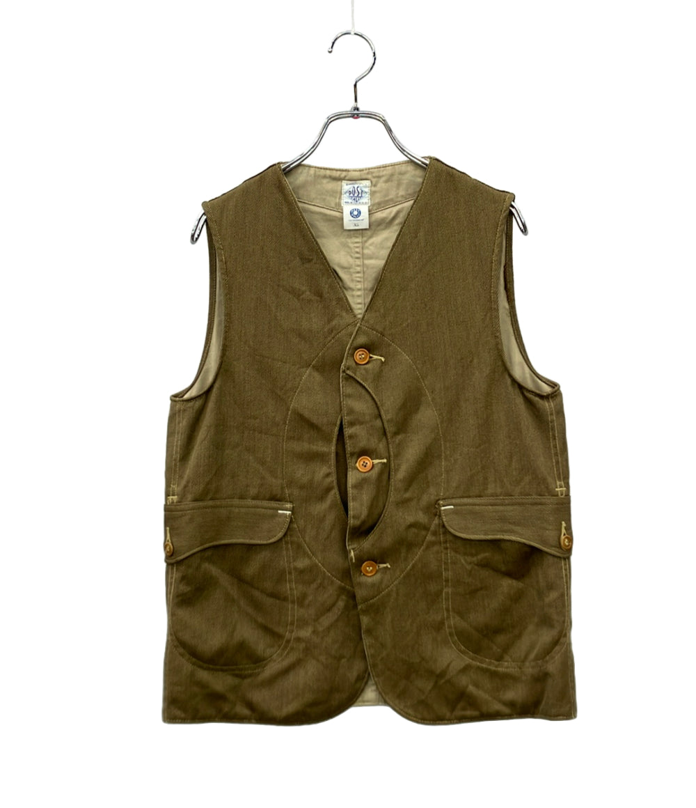 POST OVERALLS ベスト ROYAL TRAVELER vintage moleskin メンズ SIZE XS ポストオーバーオールズ