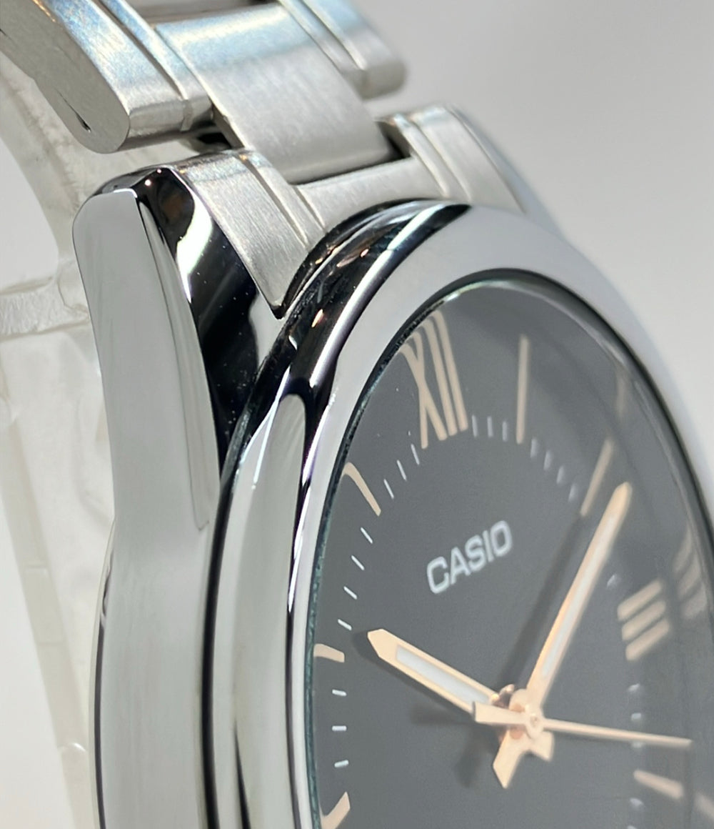 美品 CASIO 腕時計 クオーツ ブラック MTP-V005 メンズ カシオ