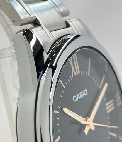 美品 CASIO 腕時計 クオーツ ブラック MTP-V005 メンズ カシオ