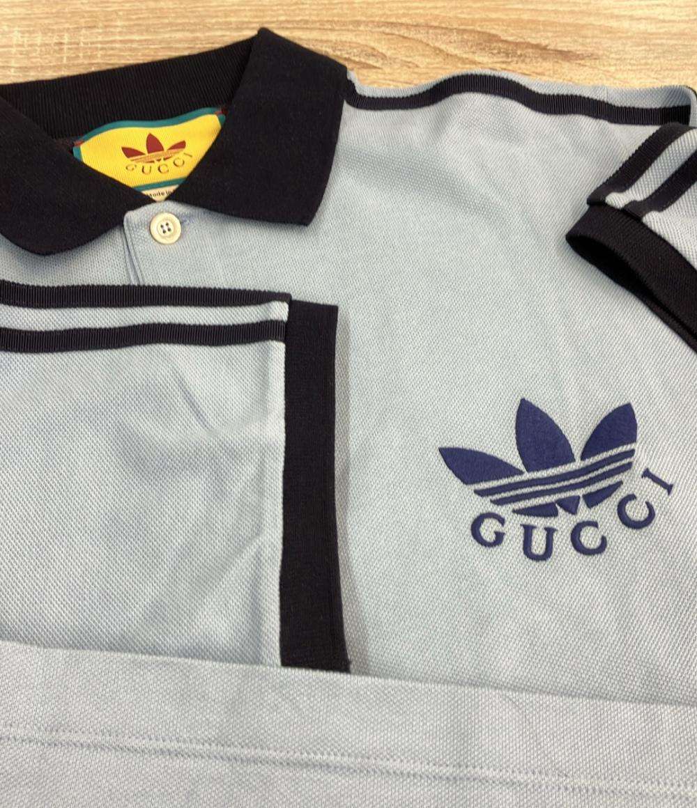 GUCCI 半袖ポロシャツ ×adidas コットンピケポロシャツ Piquet Polo Shirt 700497 メンズ SIZE XS グッチ