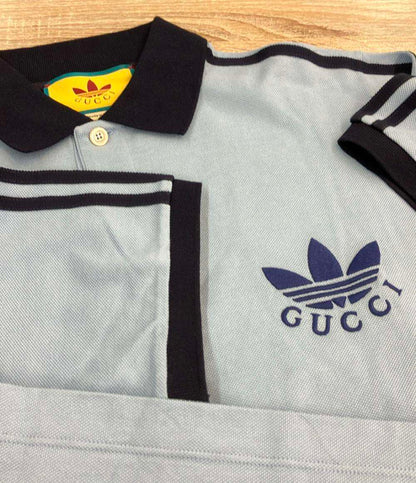 GUCCI 半袖ポロシャツ ×adidas コットンピケポロシャツ Piquet Polo Shirt 700497 メンズ SIZE XS グッチ
