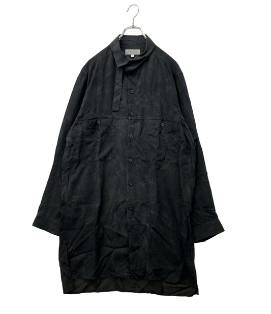 Yohji Yamamoto 長袖シャツ ロング ムラ染め HZ-B33-212 メンズ SIZE 2 ヨウジヤマモト