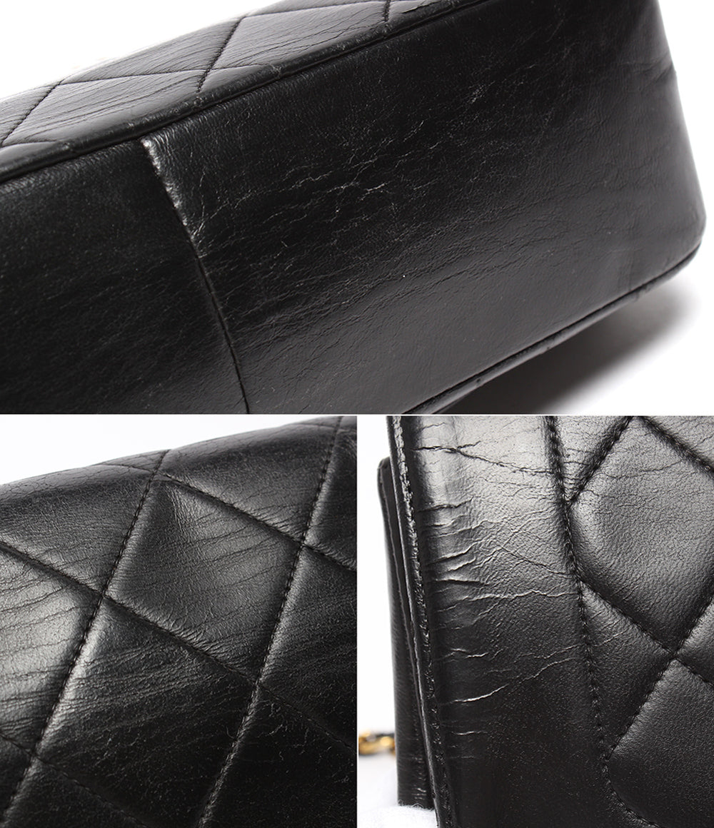 CHANEL チェーンショルダーバッグ ゴールド金具 マトラッセ 2番台 シングルチェーン シングルフラップ ダイアナ25 A01165 レディース シャネル