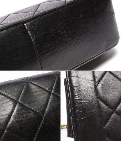 CHANEL チェーンショルダーバッグ ゴールド金具 マトラッセ 2番台 シングルチェーン シングルフラップ ダイアナ25 A01165 レディース シャネル