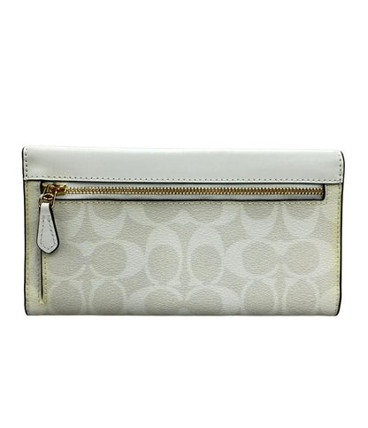 COACH 三つ折り長財布 PVC レザー シグネチャー 88024 レディース コーチ