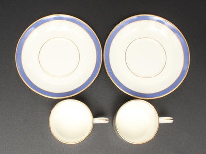 美品 TIFFANY&Co. デミタスカップ＆ソーサー 2客セット ペア ティファニー