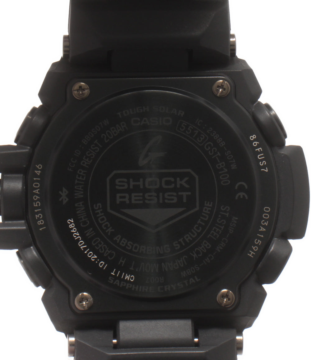 CASIO 腕時計 Bluetooth Gスチール G-STEEL 電波ソーラー G-SHOCK ソーラー ブラック GST-B100 メンズ カシオ