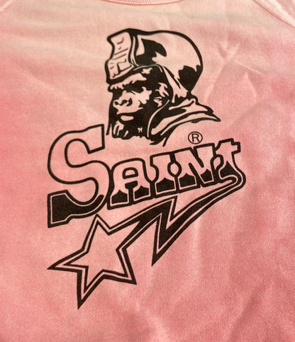 SAINT MICHAEL A BATHING APE 半袖 クルーネック スウェット SM-MK8-0000-C51 メンズ SIZE M セントマイケル アベイシングエイプ