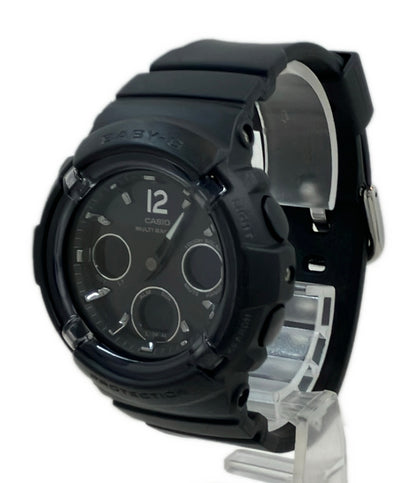 美品 CASIO 腕時計 Baby-G ソーラー ブラック BGA-2800 レディース カシオ