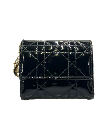 Christian Dior 三つ折り財布 カナージュ レディ ディオール ロータスウォレット レディース クリスチャンディオール