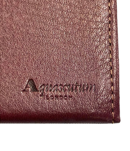 美品 アクアスキュータム 二つ折り長財布 レディース Aquascutum