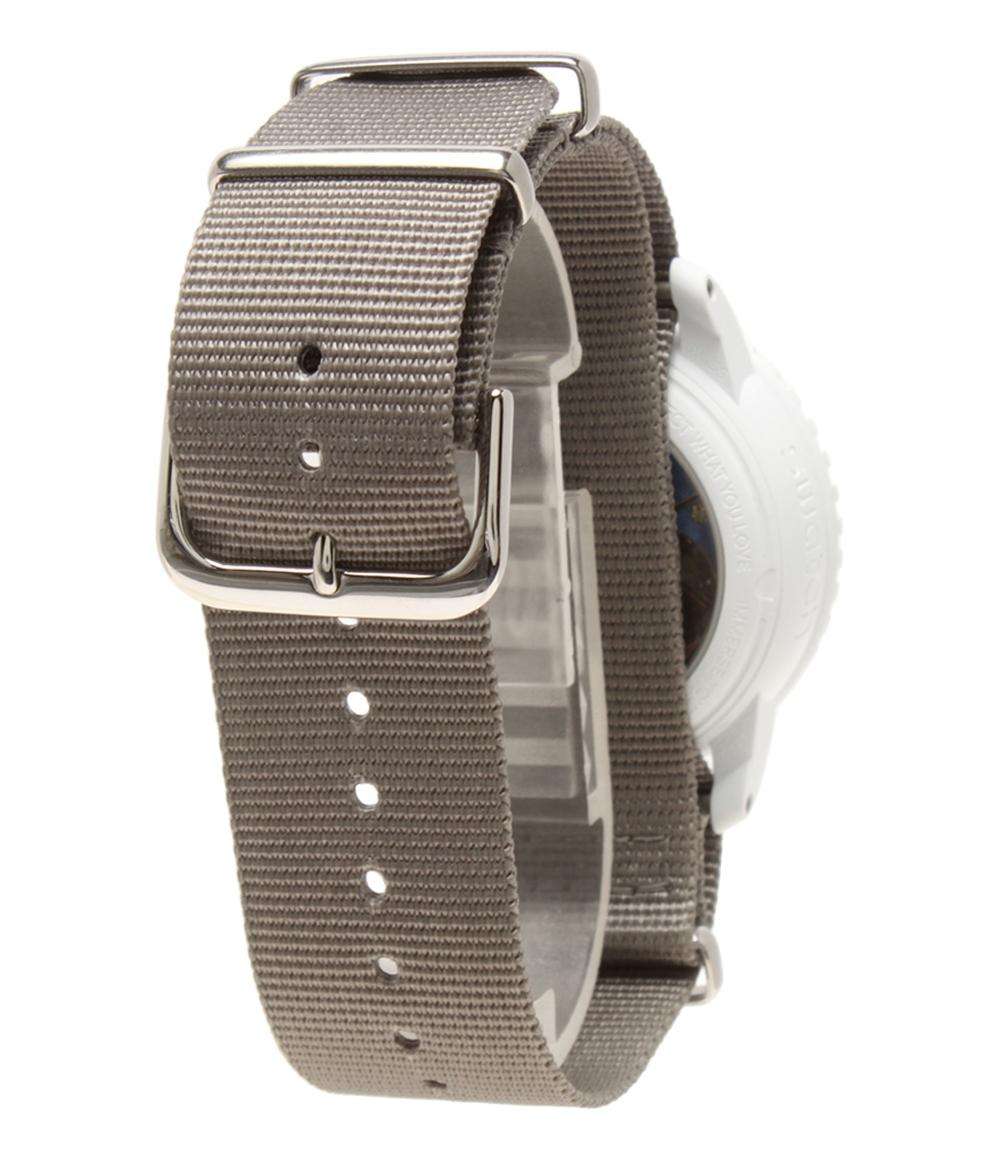 ブランパン スウォッチ 腕時計 Fifty Fathoms Collection Antarctic Ocean 自動巻き SO35N100 レディース Blancpain Swatch