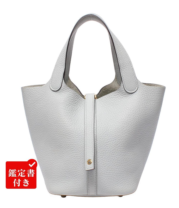 HERMES ハンドバッグ Y刻印 シルバー金具 トリヨンクレマンス ピコタンロックPM レディース エルメス