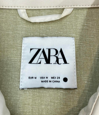 美品 ザラ エコレザー長袖シャツ レディース SIZE M (M) ZARA