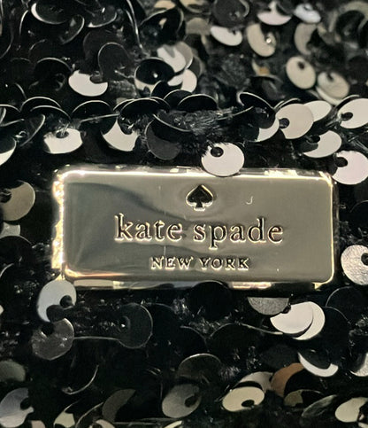 美品 Kate Spade ショルダーバッグ チェーンバッグ 斜め掛け がま口 スパンコール レディース ケイトスペード