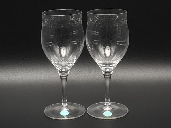 0319-121 Tiffany&Co. ワイングラス 2個セット　ティファニー ティファニー ワイングラス 2点セット ペア スウィング TIFFANY&Co