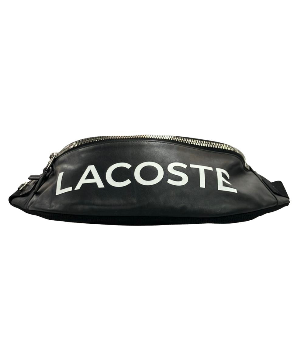 美品 LACOSTE ボディバッグ ウエストバッグ メンズ ラコステ
