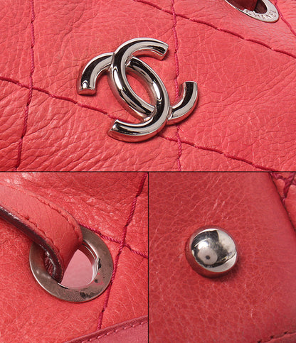 CHANEL トートバッグ ショルダーバッグ 肩掛け シルバー金具 13番台 オンザロード ワイルドステッチ レディース シャネル