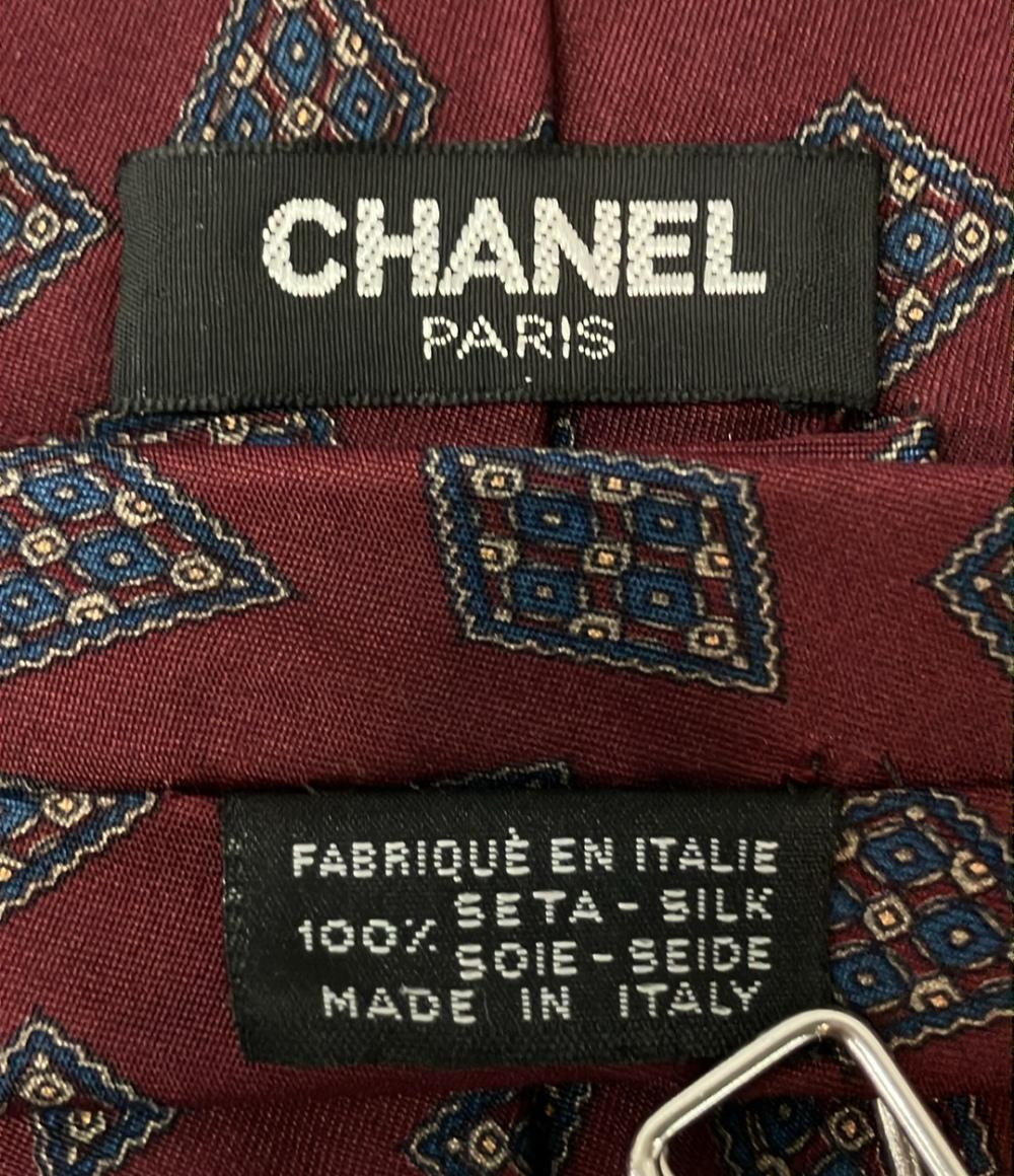 シャネル ネクタイ シルク100% メンズ CHANEL