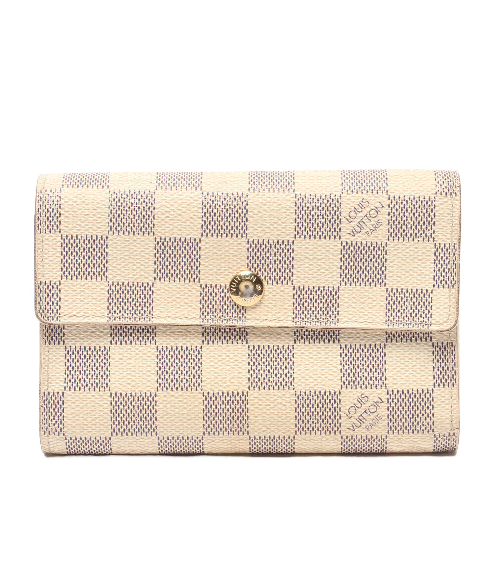 LOUIS VUITTON 三つ折り財布 ポルトフォイユ アレクサンドラ ダミエアズール N63068 レディース ルイ・ヴィトン