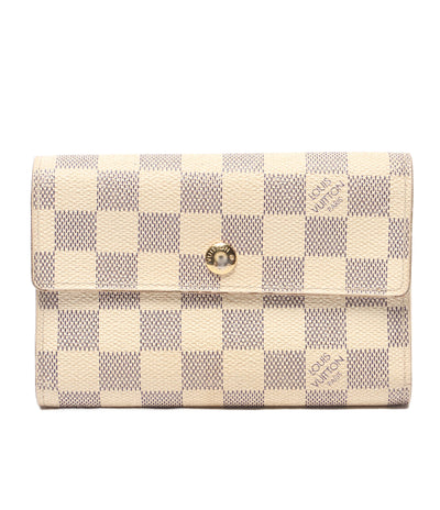 LOUIS VUITTON 三つ折り財布 ポルトフォイユ アレクサンドラ ダミエアズール N63068 レディース ルイ・ヴィトン