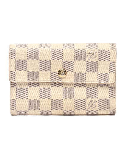 LOUIS VUITTON 三つ折り財布 ポルトフォイユ アレクサンドラ ダミエアズール N63068 レディース ルイ・ヴィトン