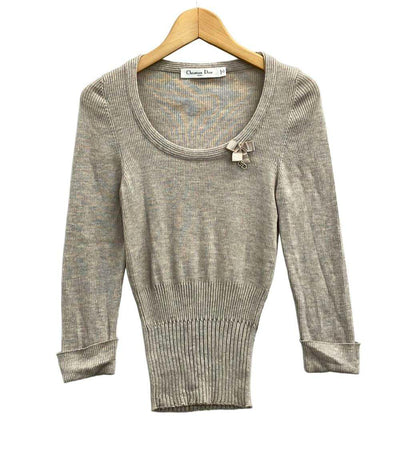 クリスチャンディオール チャームリボンニット レディース SIZE 40 (M) Christian Dior