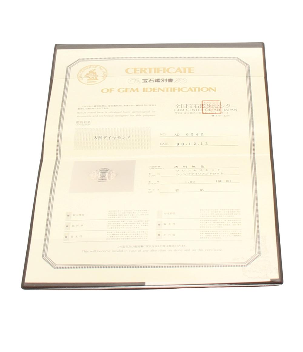 美品 リング 指輪 Pt900 ダイヤ 1.00ct レディース SIZE 10号