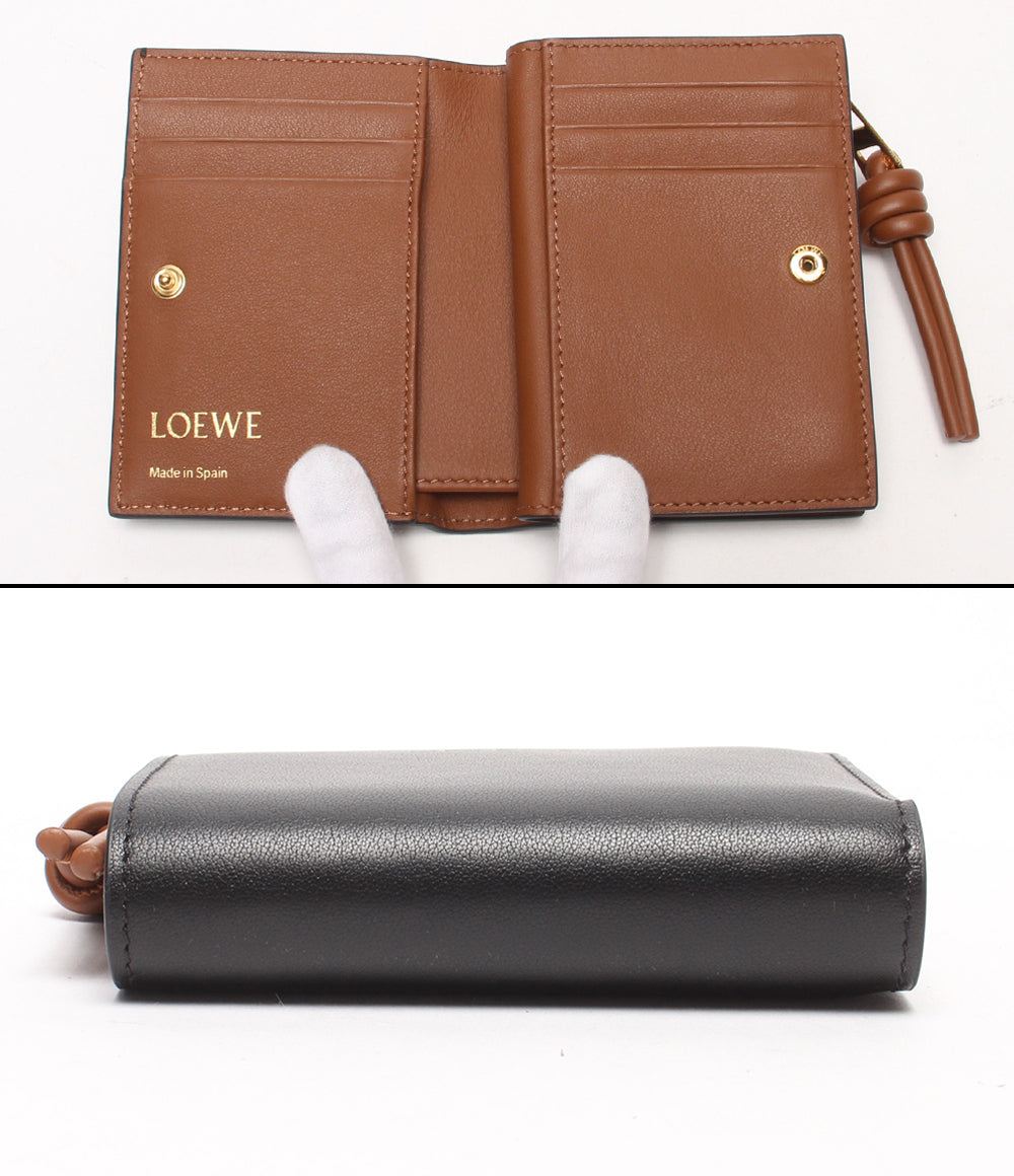 美品 LOEWE 二つ折り財布 ノット コンパクト ウォレット レディース ロエベ