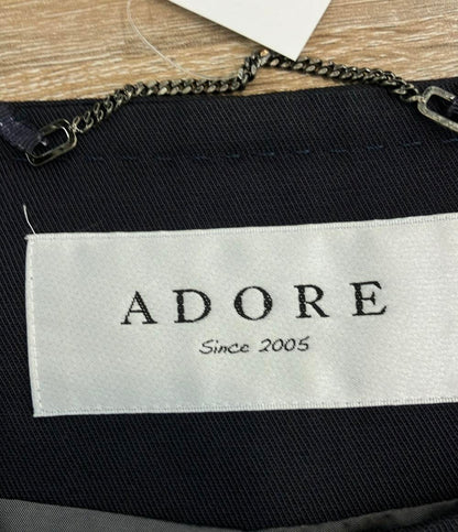 アドーア ノーカラーコート レディース SIZE 36 (XS) ADORE
