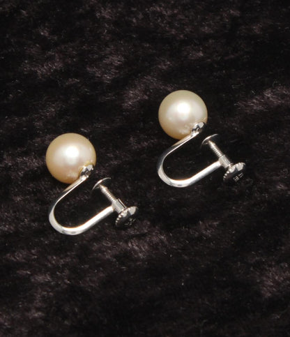 イヤリング K14WG パール 7.4mm レディース