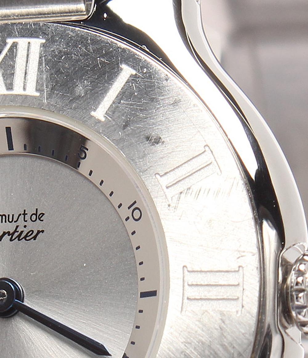 Cartier 腕時計 マスト21 クオーツ シルバー 1330 レディース メンズ カルティエ