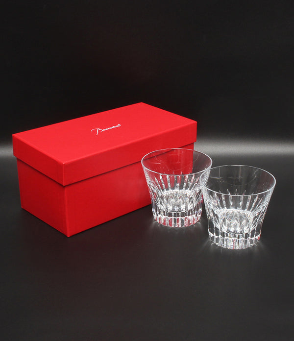 美品 Baccarat イヤータンブラー グラス 2点セット ペア 2022 クリスタ