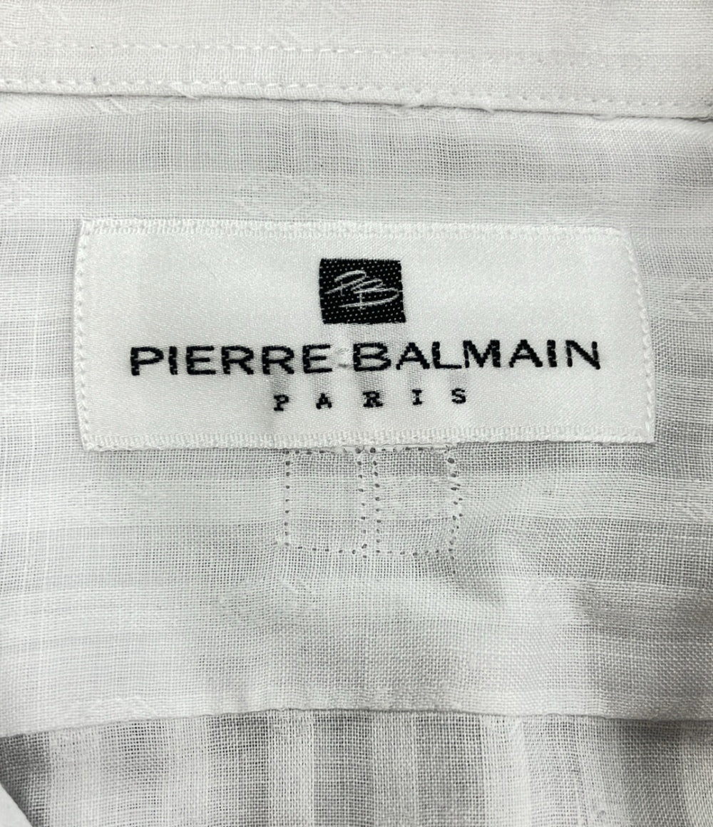 ピエール・バルマン 長袖ストライプシャツ メンズ PIERRE BALMAIN