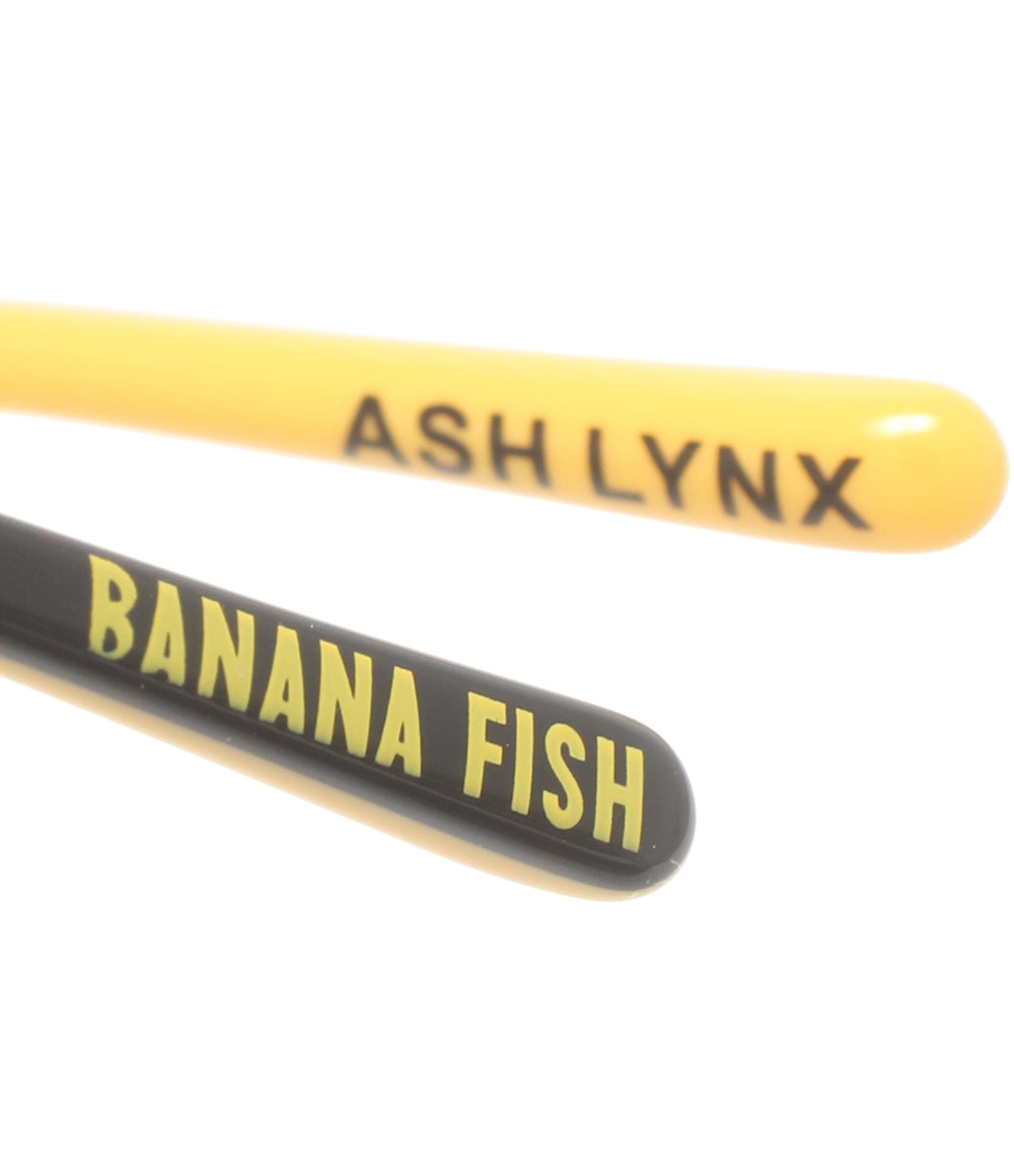 美品 伊達メガネ アイウェア 51□18 BANANA FISH バナナフィッシュ コラボフレーム アッシュ リンクスモデル ASH LYNX