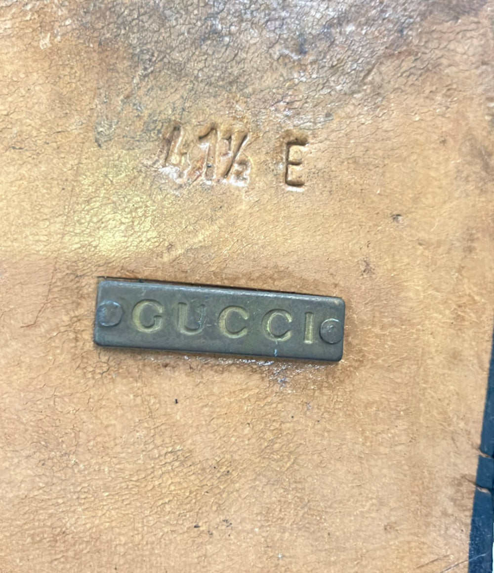 GUCCI ローファー スクエアトゥ Gプレート メンズ SIZE 41 1/2 E (26.5cm) グッチ