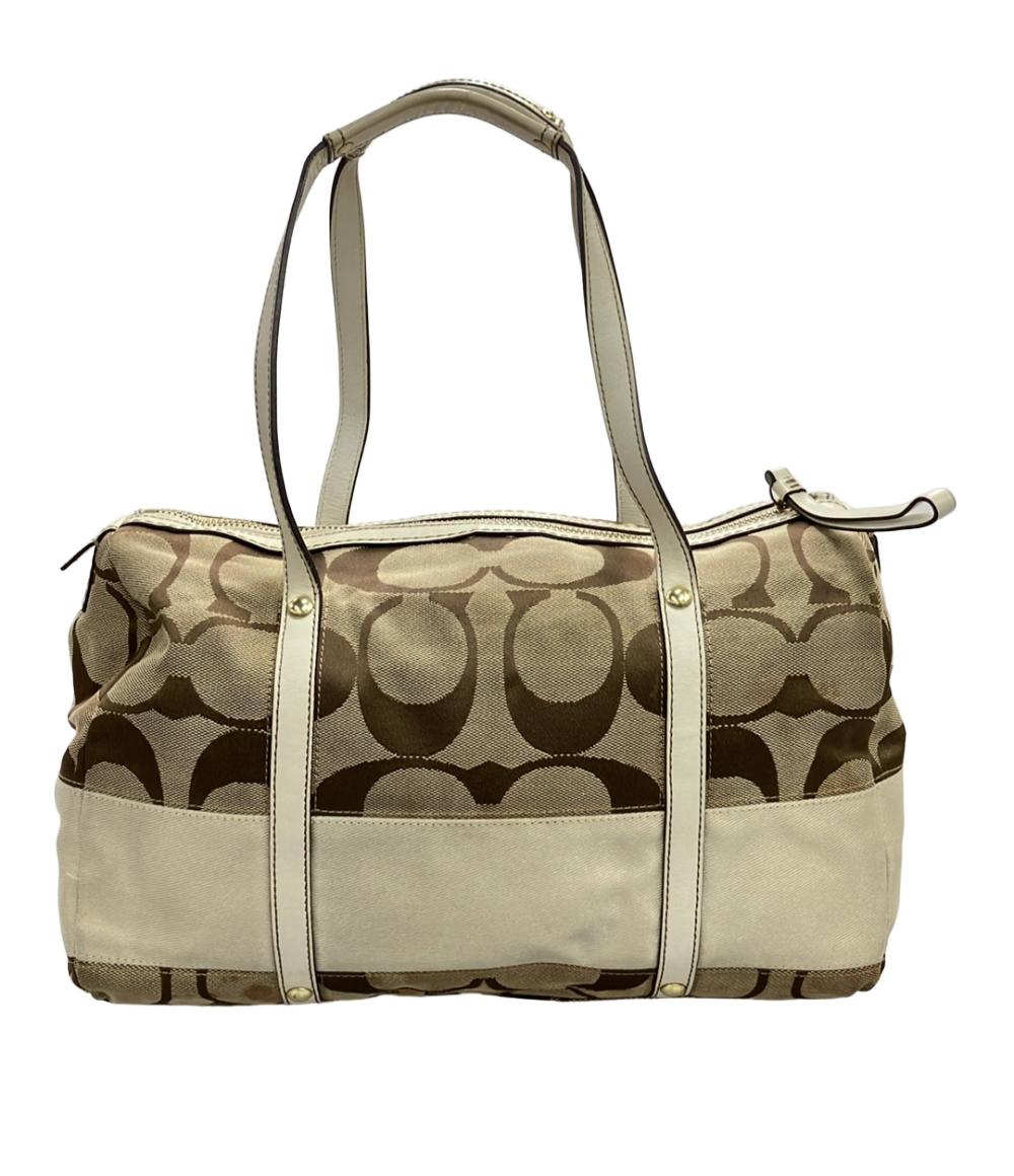 COACH トートバッグ ハンドバッグ ミニボストンバッグ キャンバス