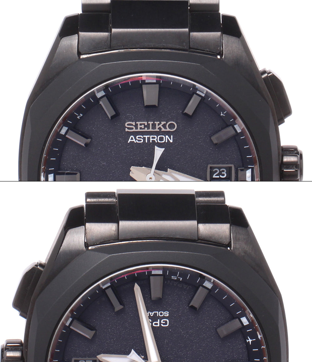 SEIKO 腕時計 アストロン ASTRON GPSソーラー ブラック 3X22-0AD0 メンズ セイコー